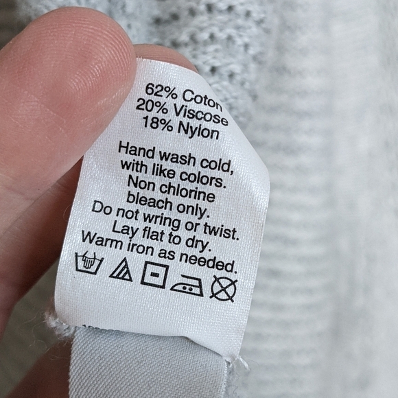 Madewell Seabank Cardigan Sweater Gray Dolman 3/4 Sleeve Knit Size Small - Picture 13 of 13